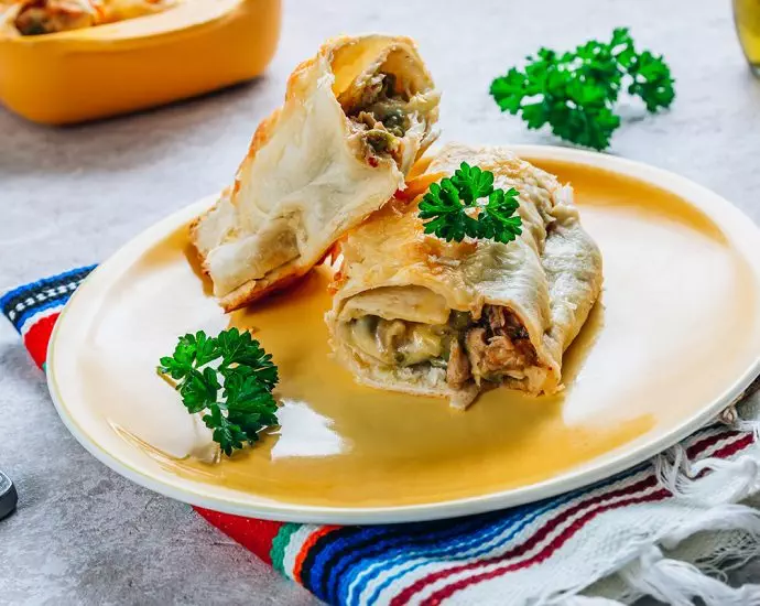 Ketodieet Recept - Enchilada - Mexicaans eten Tortilla